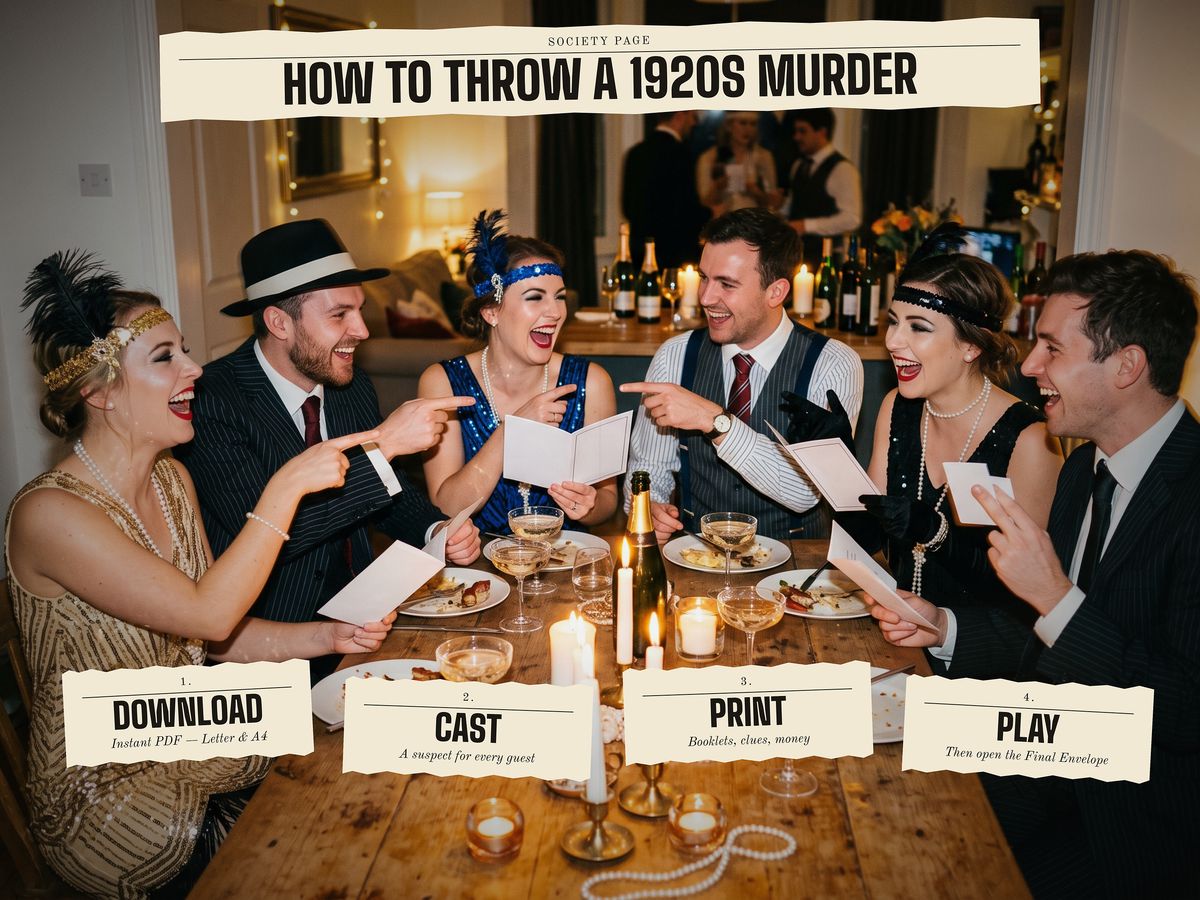 How a murder mystery game works, round by round